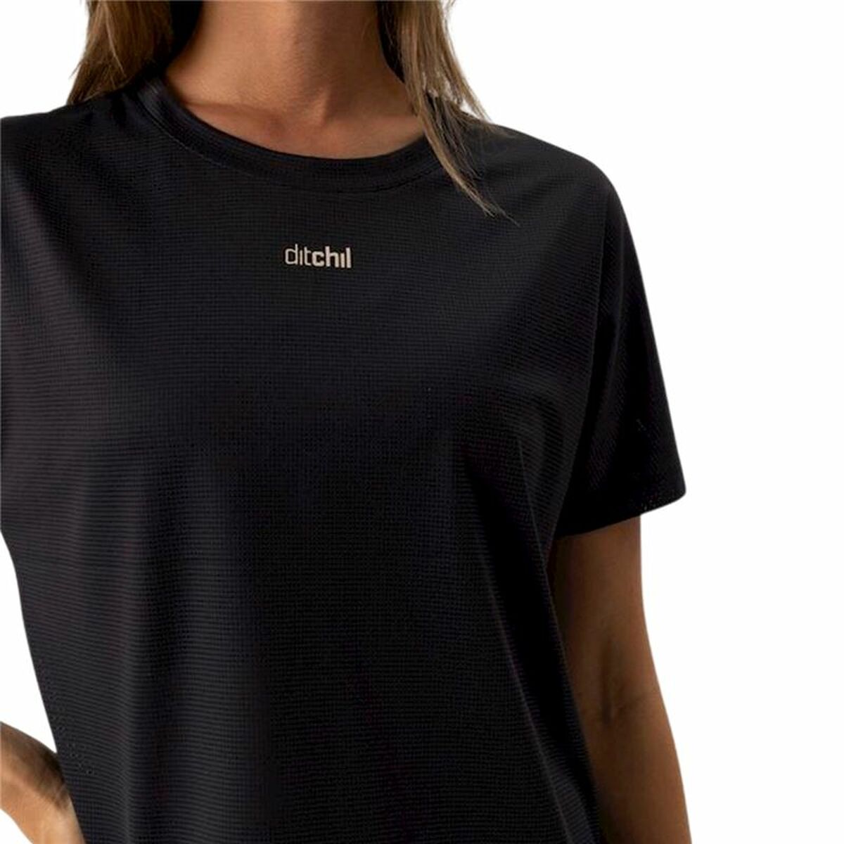 T-shirt med kortärm Dam Ditchil Aria Svart