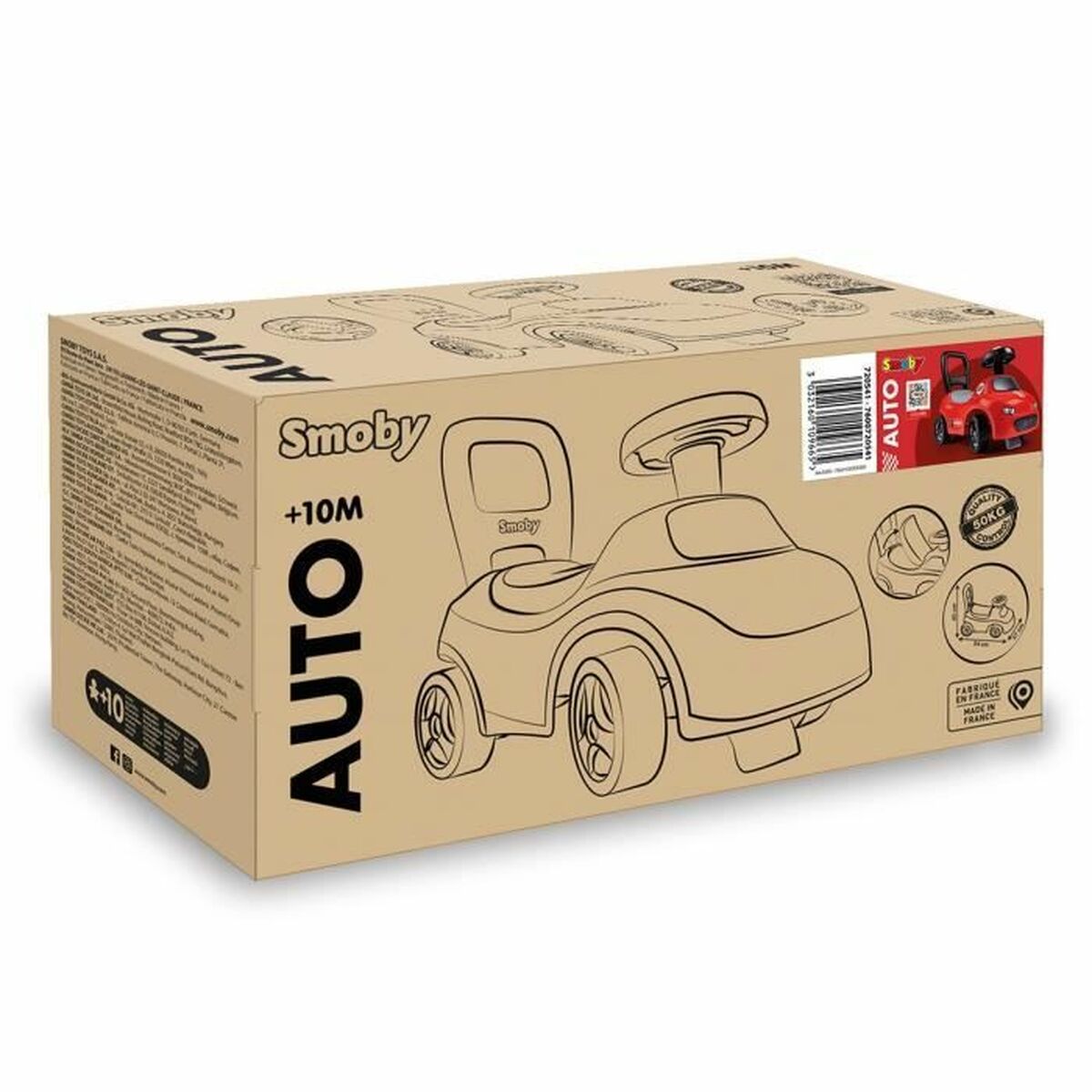 Trehjuling Smoby Svart Röd 2 i 1 - 5