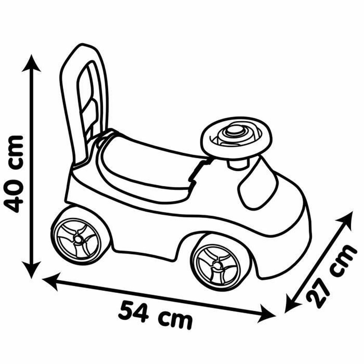 Trehjuling Smoby Svart Röd 2 i 1 - 4