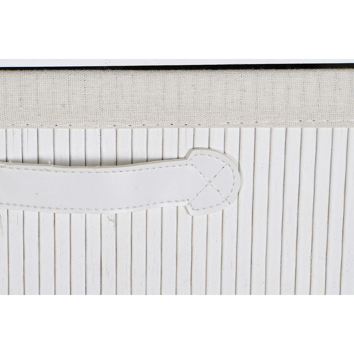 Byrå DKD Home Decor Vit Bambu Paulowniaträ 42 x 32 x 98 cm - 5