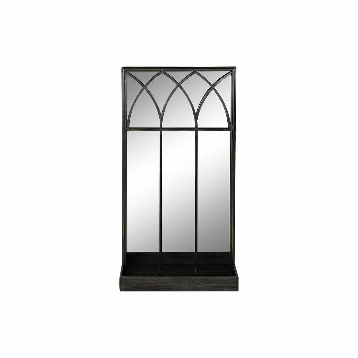 Spegel med monteringsfäste DKD Home Decor Svart Metall Speglar 40 x 12 x 80 cm - 5