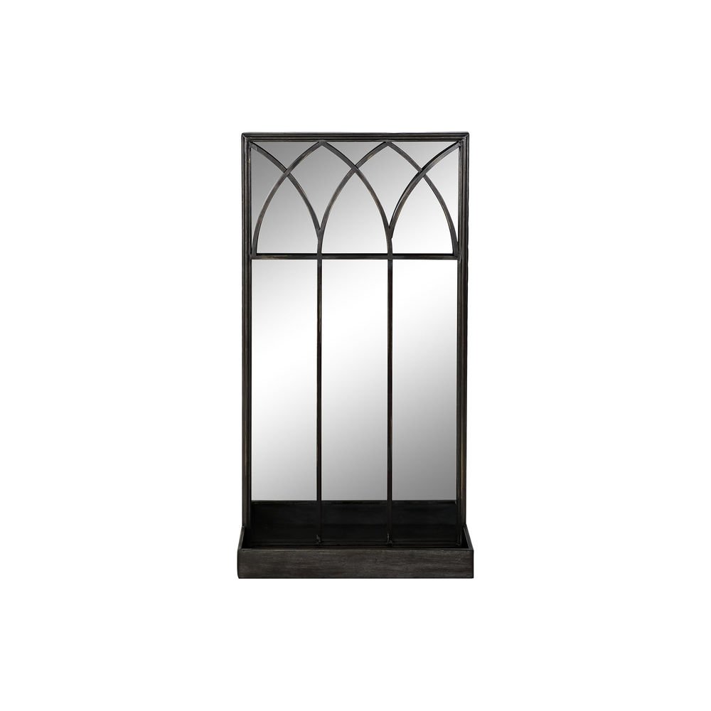 Spegel med monteringsfäste DKD Home Decor Svart Metall Speglar 40 x 12 x 80 cm