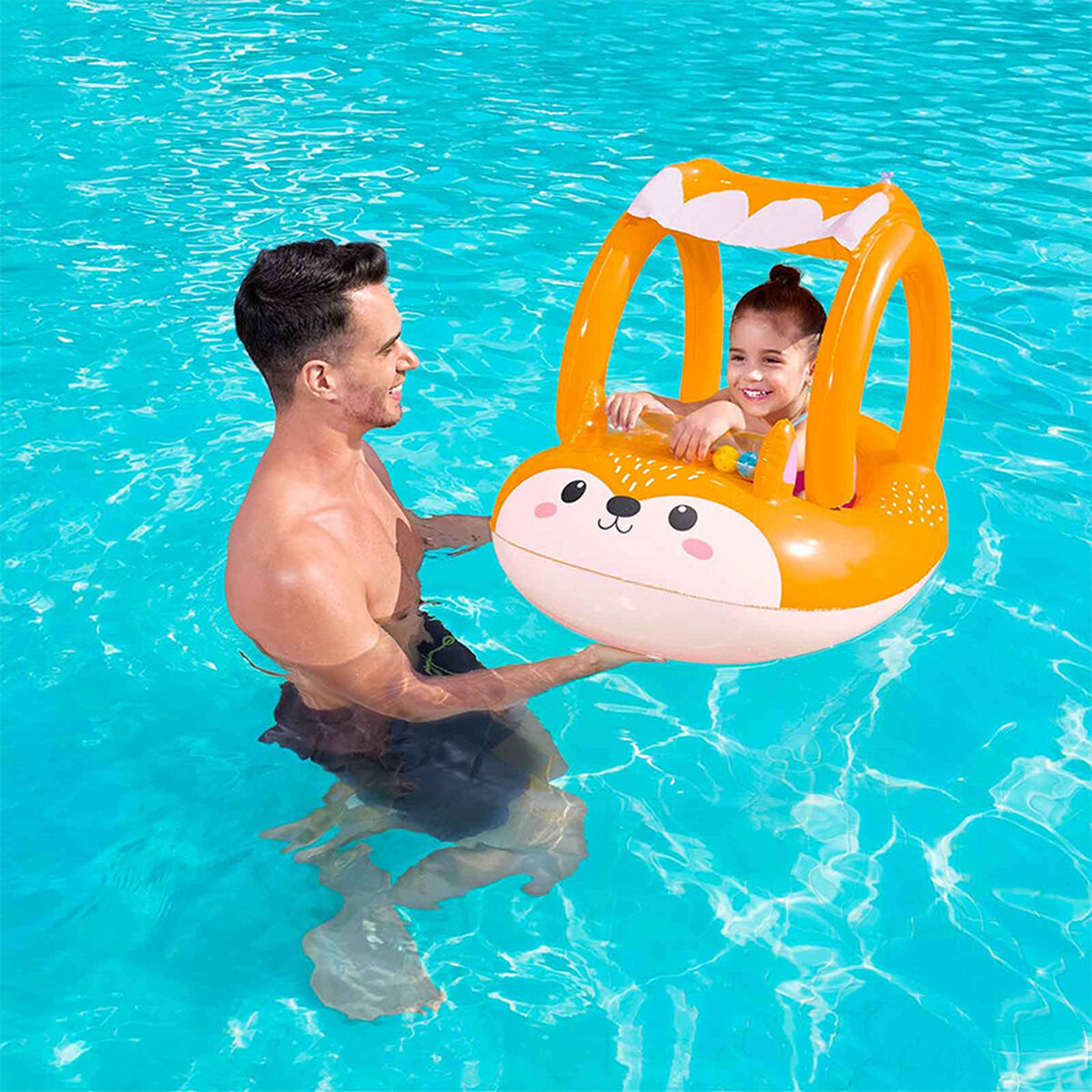 Bestway Uppblåsbar Barnbåt Räv 94x66 cm +3 År Strand och Pool 34168 - 3