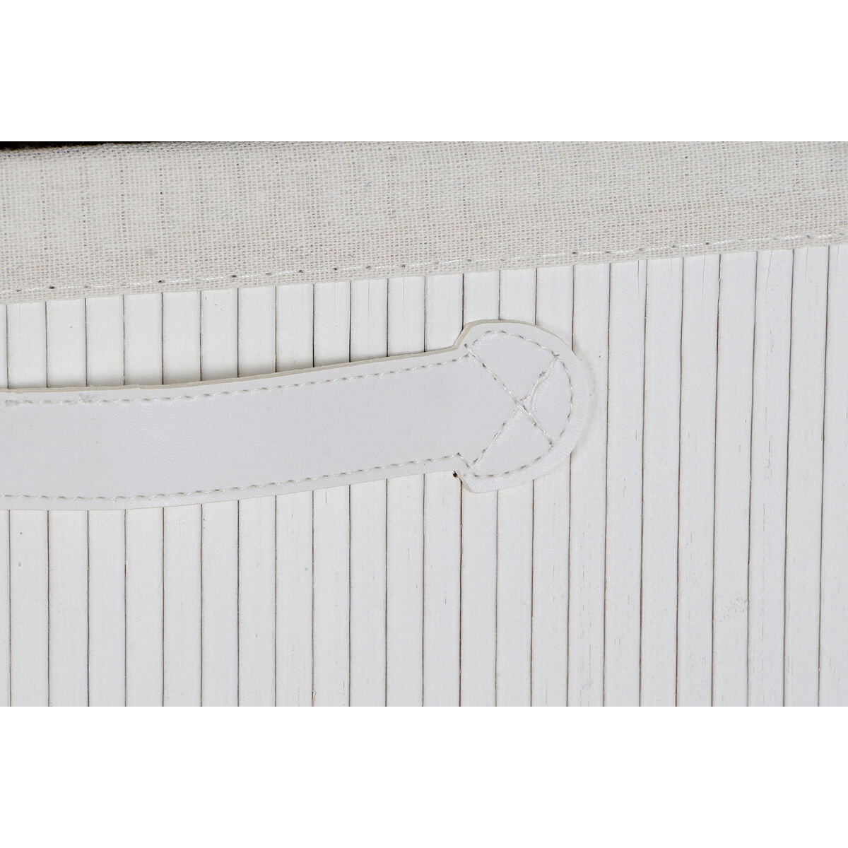 Byrå DKD Home Decor Vit Bambu Paulowniaträ 42 x 32 x 81 cm - 4