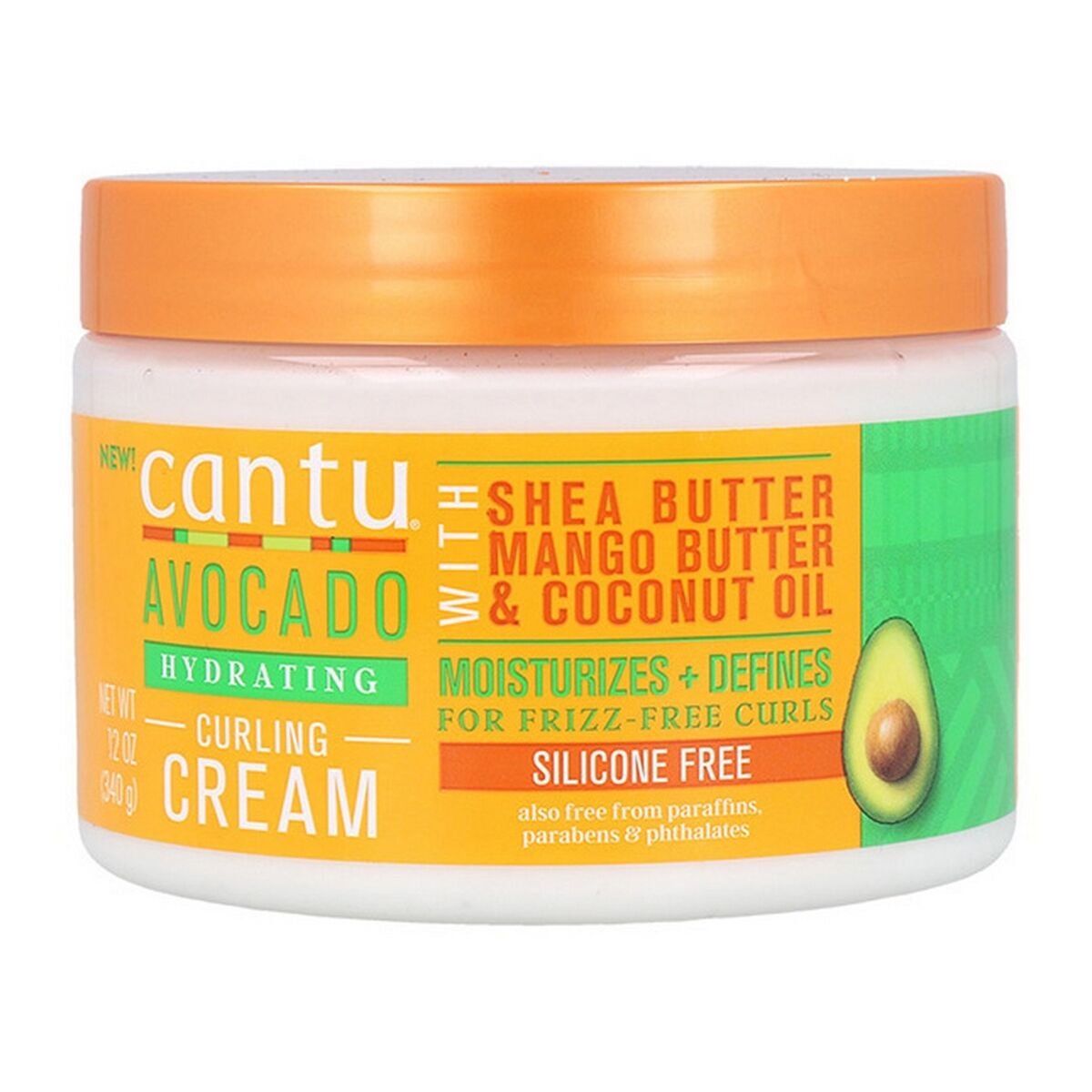 Hydrerande kräm för lockigt hår Cantu Avocado Hydrating 340 g Avokado