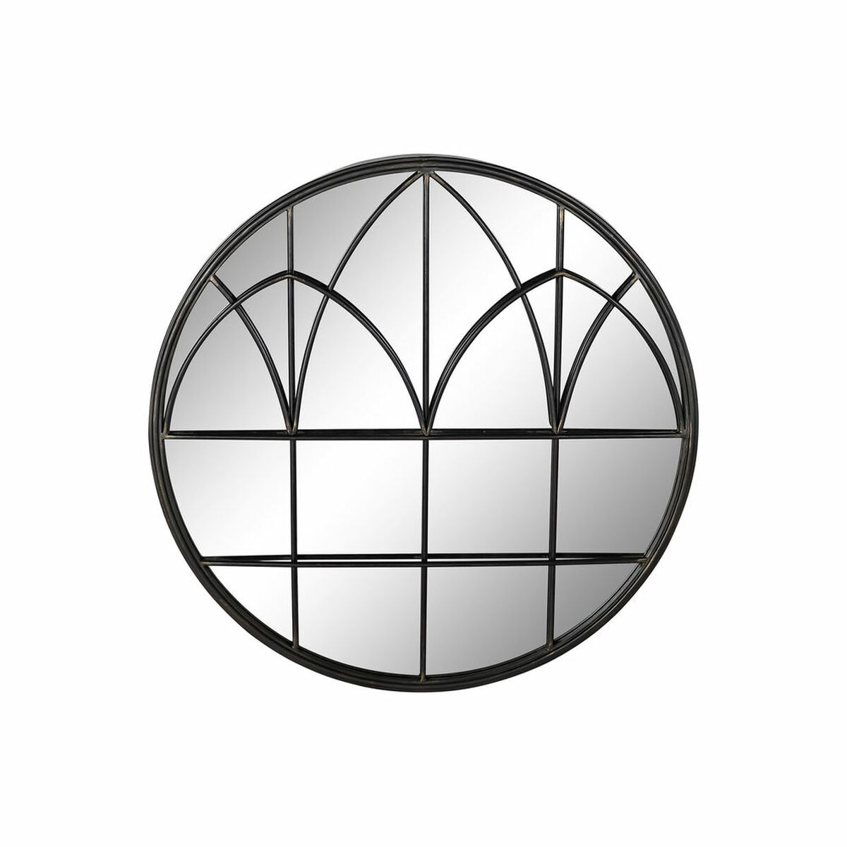 Väggspegel DKD Home Decor Svart Modern 76 x 4 x 76 cm - 7