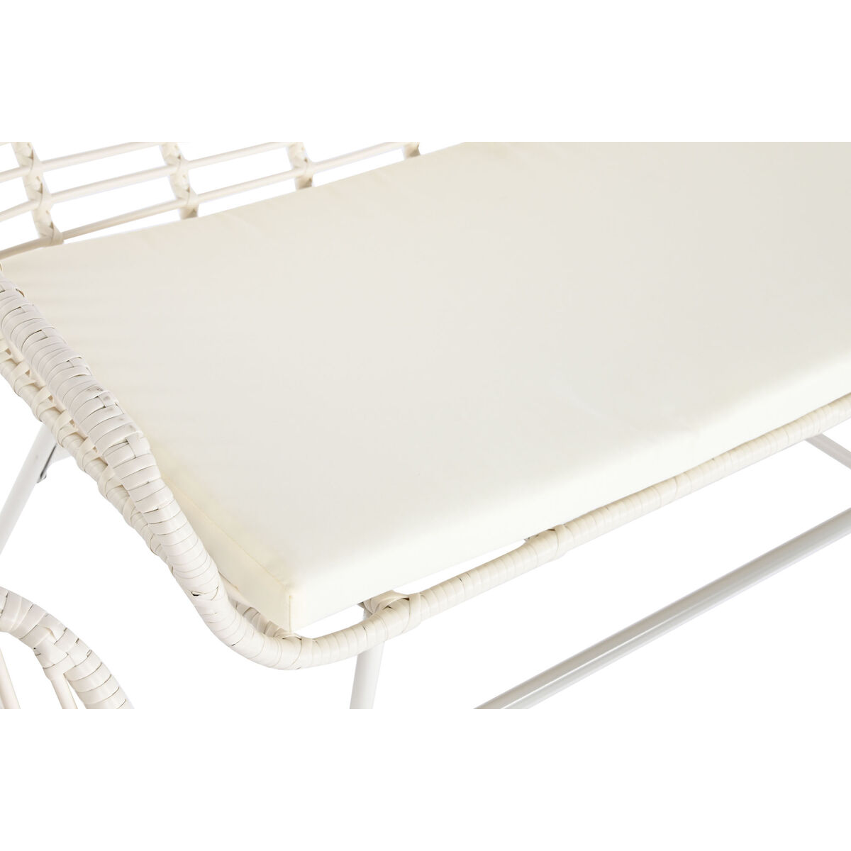 Trädgårdsmöbler DKD Home Decor Vit 124 x 74 x 84 cm (4 Delar) - 10
