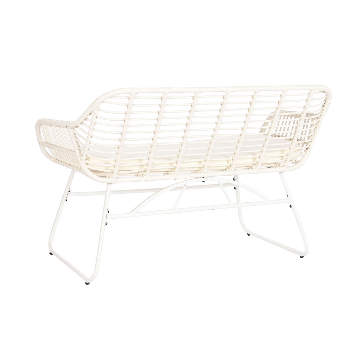 Trädgårdsmöbler DKD Home Decor Vit 124 x 74 x 84 cm (4 Delar) - 4