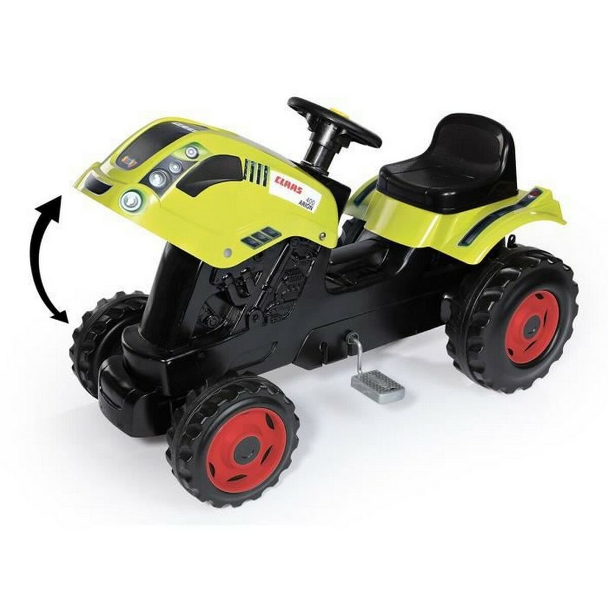 Pedaltraktor Smoby Claas Pedal Ride on Tractor Gul - 6