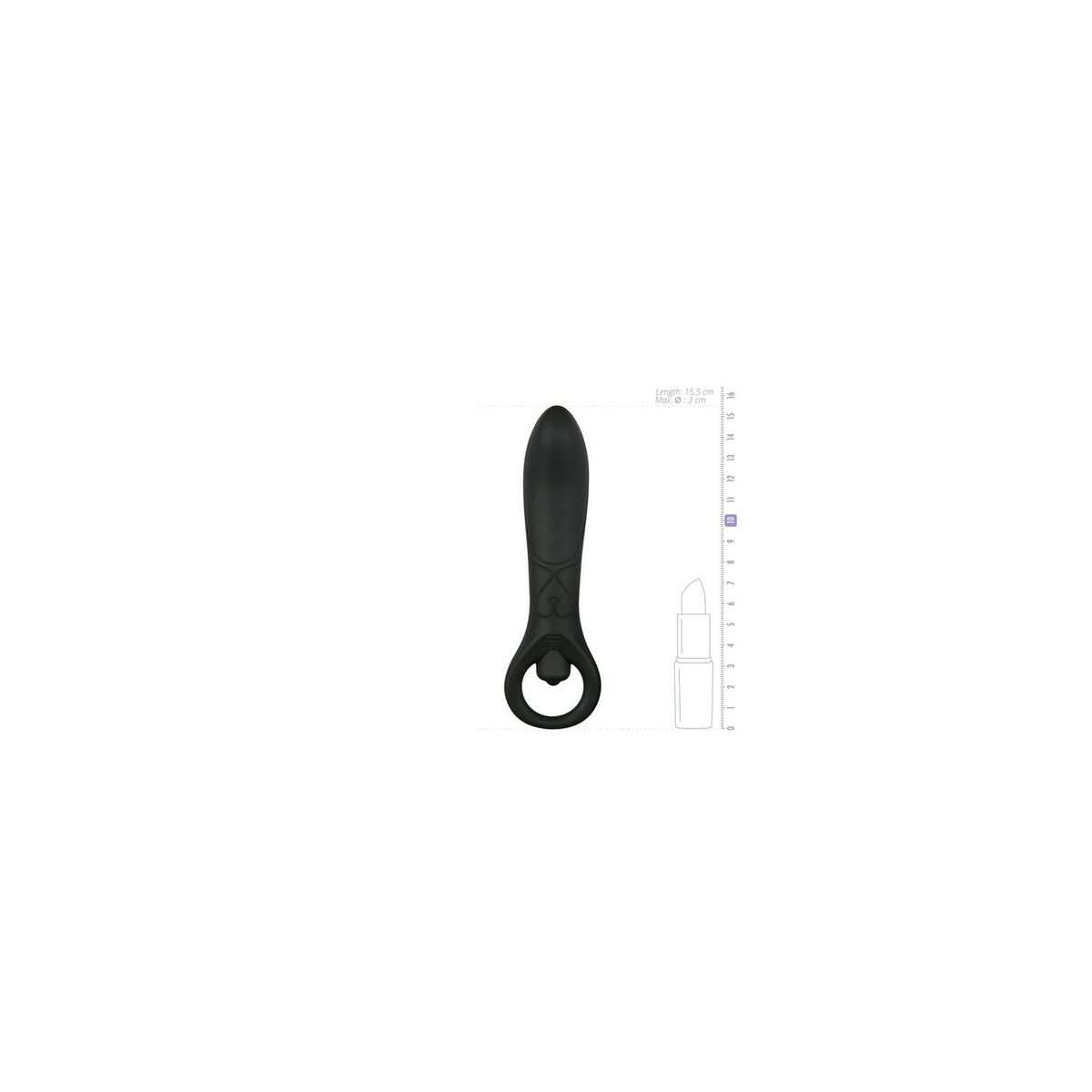 Anal vibrator EasyToys Svart - 2