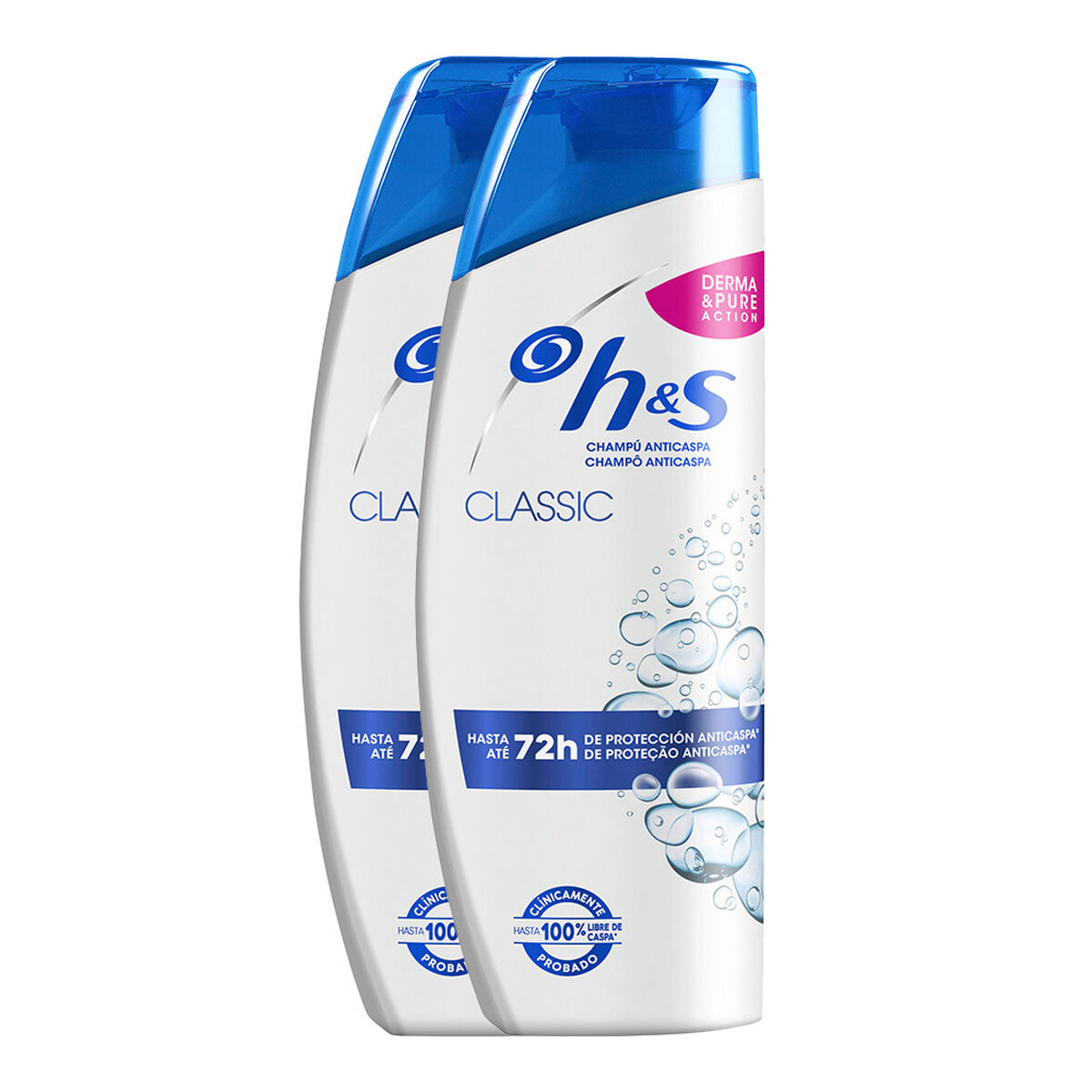 Schampo H&S Classic Pack 2 antal (255 ml)