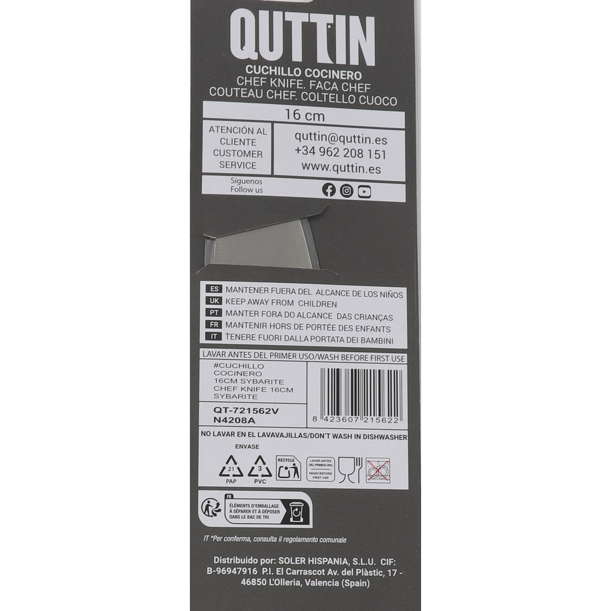 Kökskniv Quttin Sybarite 16 cm (16 antal) - 5