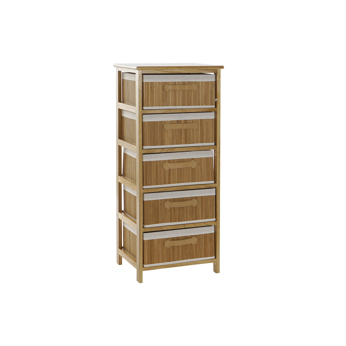 Byrå DKD Home Decor Naturell Bambu Paulowniaträ 42 x 32 x 98 cm - 5