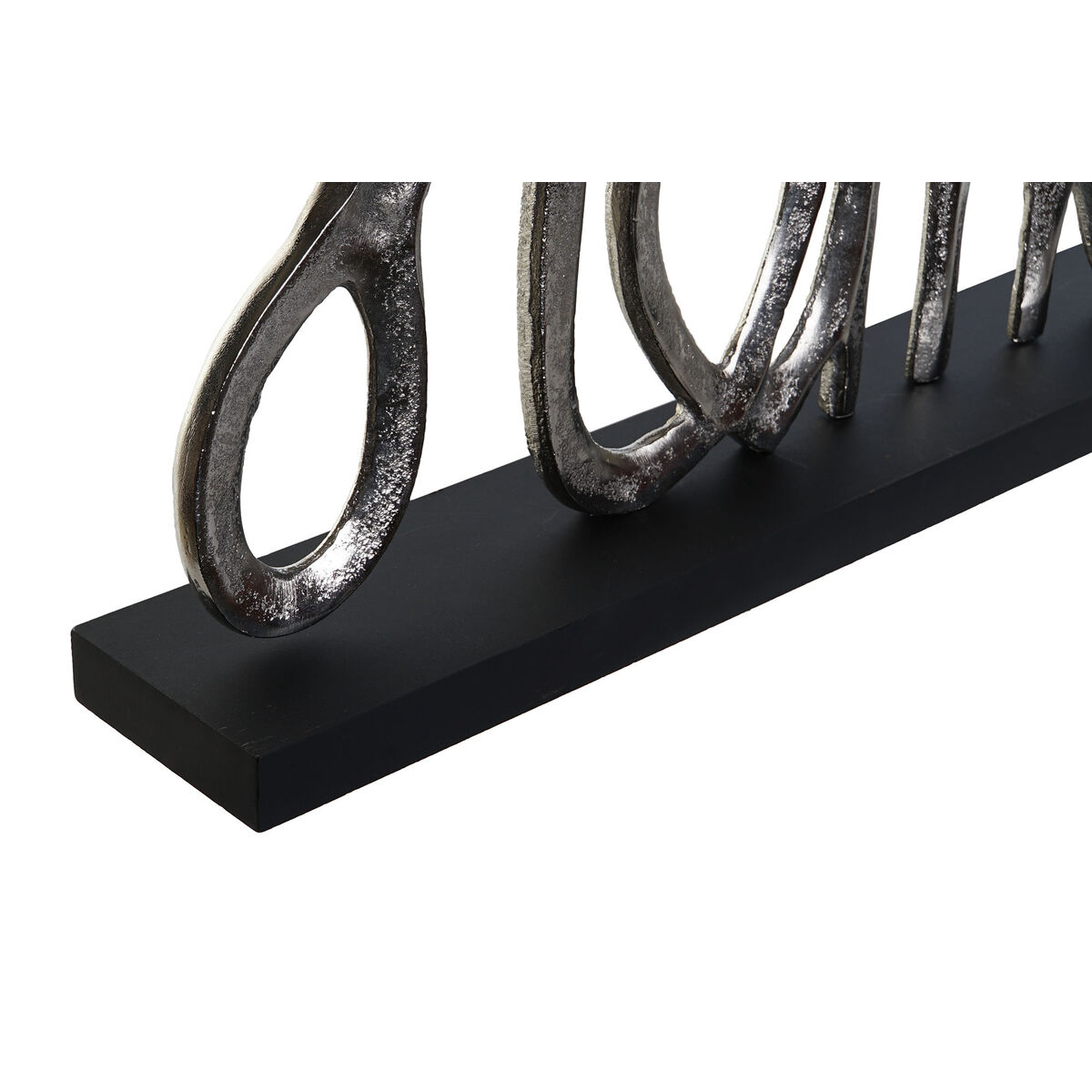 Prydnadsfigur DKD Home Decor Svart Gyllene Silvrig Urban 46 x 8 x 29 cm (2 antal) - 2