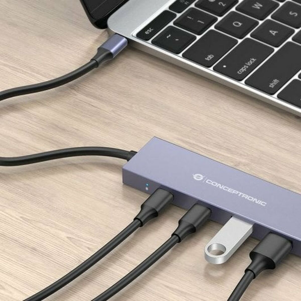 USB-HUB Conceptronic HUBBIES13G Grå (1 antal) - 5