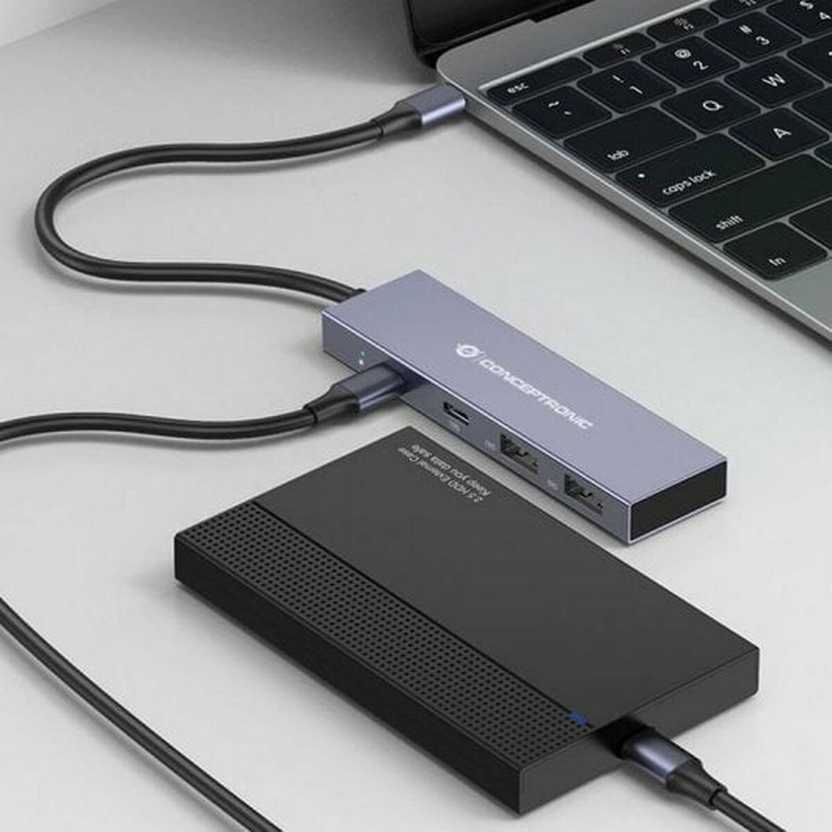 USB-HUB Conceptronic HUBBIES13G Grå (1 antal) - 4