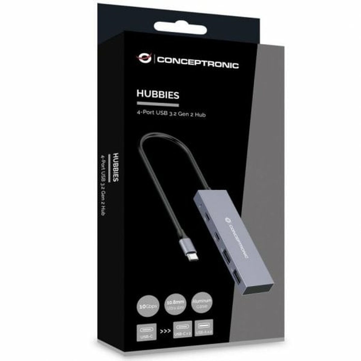 USB-HUB Conceptronic HUBBIES13G Grå (1 antal) - 3