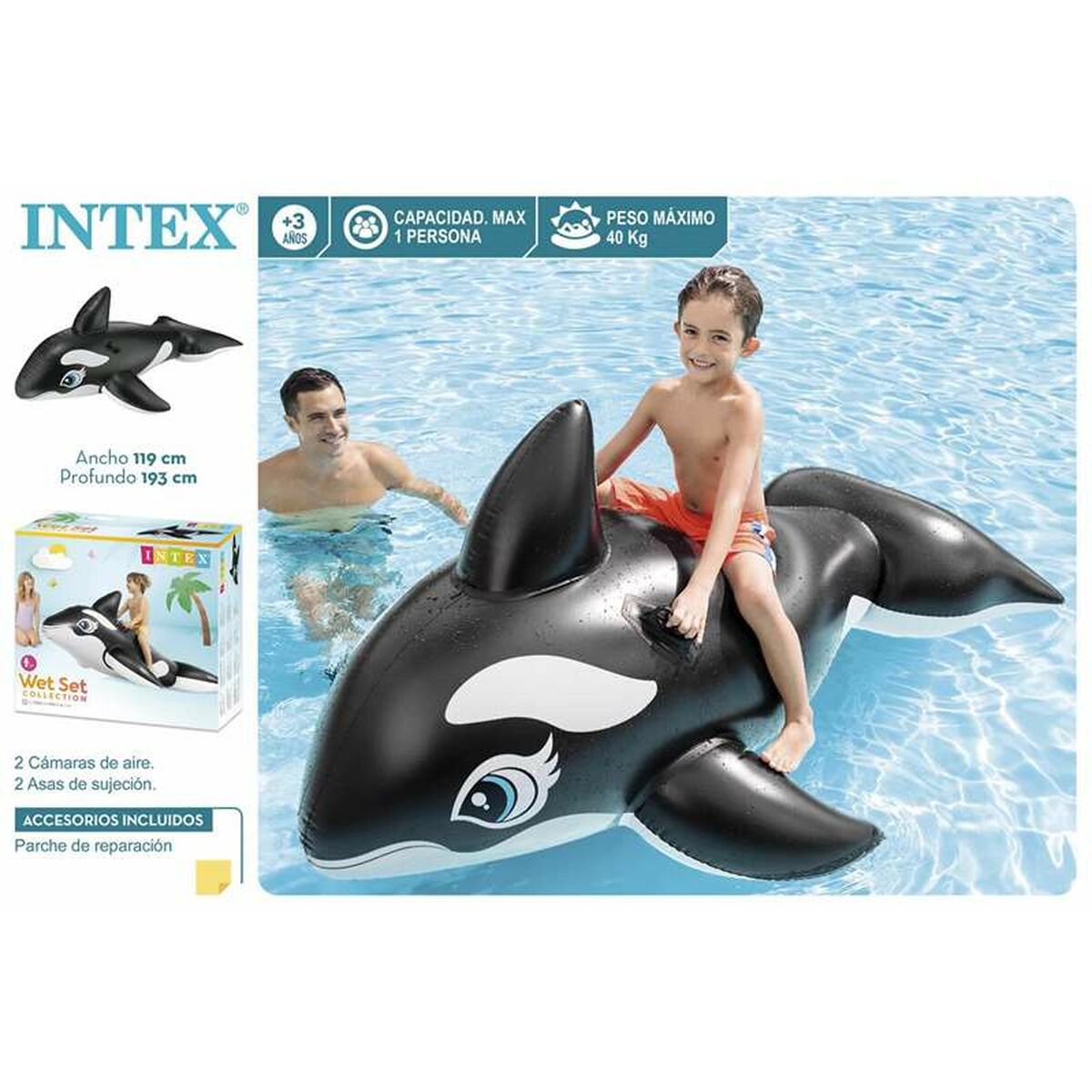 Upplåsbar Intex     Val 193 x 119 cm - 2