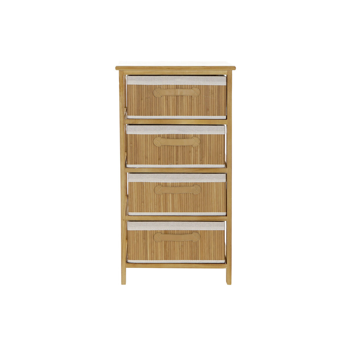 Byrå DKD Home Decor Naturell Bambu Paulowniaträ 42 x 32 x 81 cm - 4