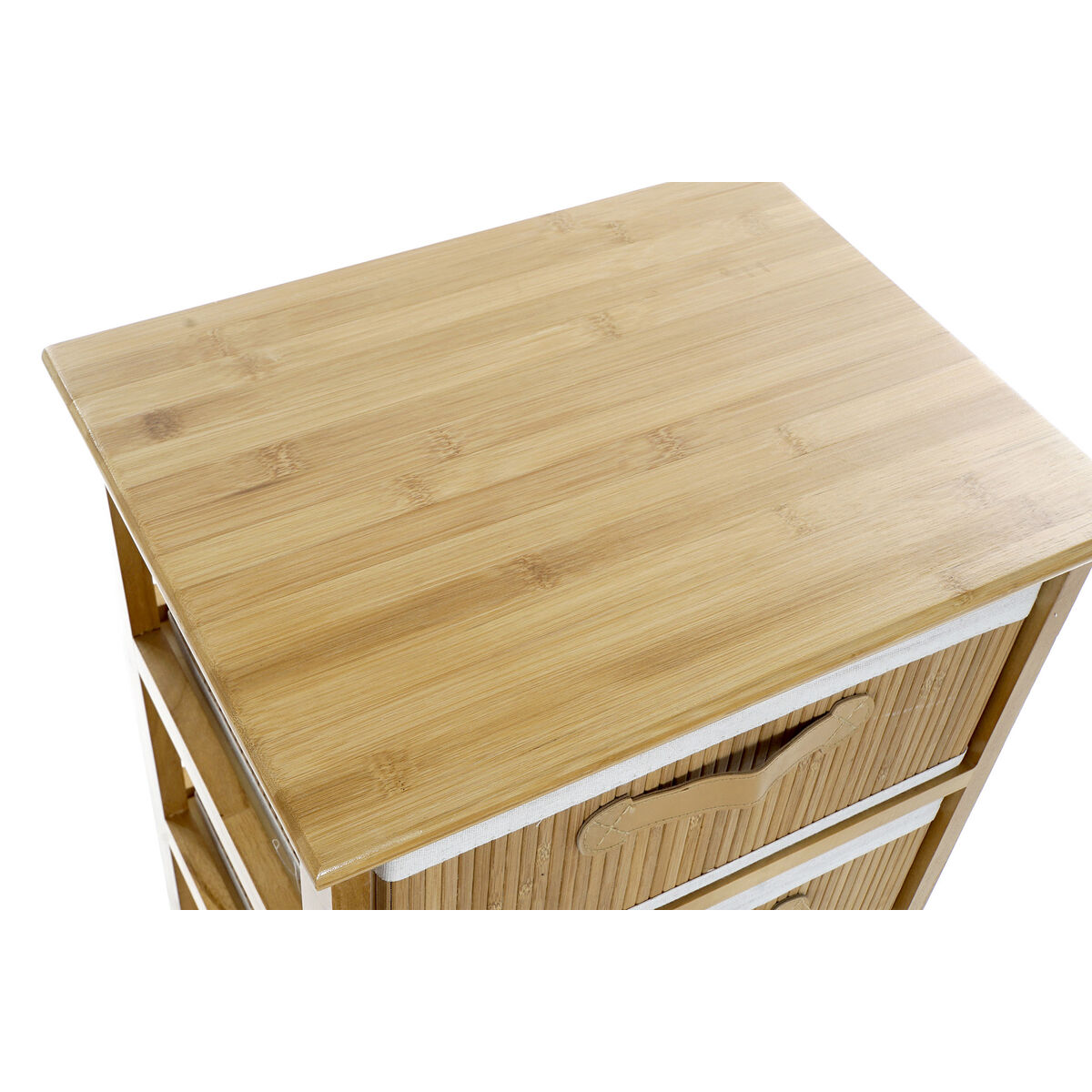 Byrå DKD Home Decor Naturell Bambu Paulowniaträ 42 x 32 x 81 cm - 2