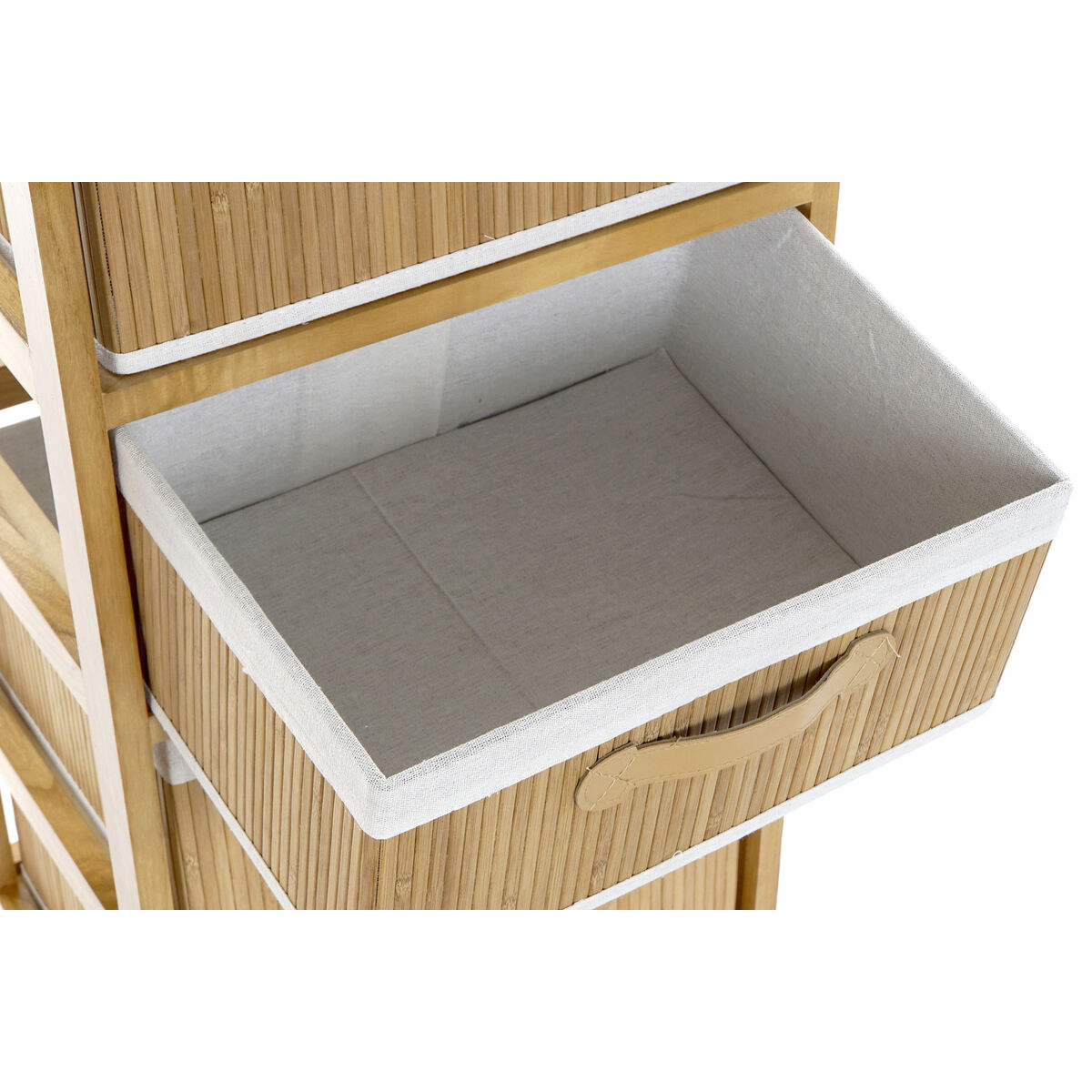 Byrå DKD Home Decor Naturell Bambu Paulowniaträ 42 x 32 x 81 cm - 3
