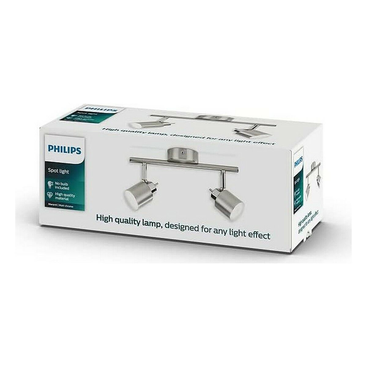 Taklampa Philips Meranti 10 x 28,5 x 15,5 cm Silvrig Metall - 4