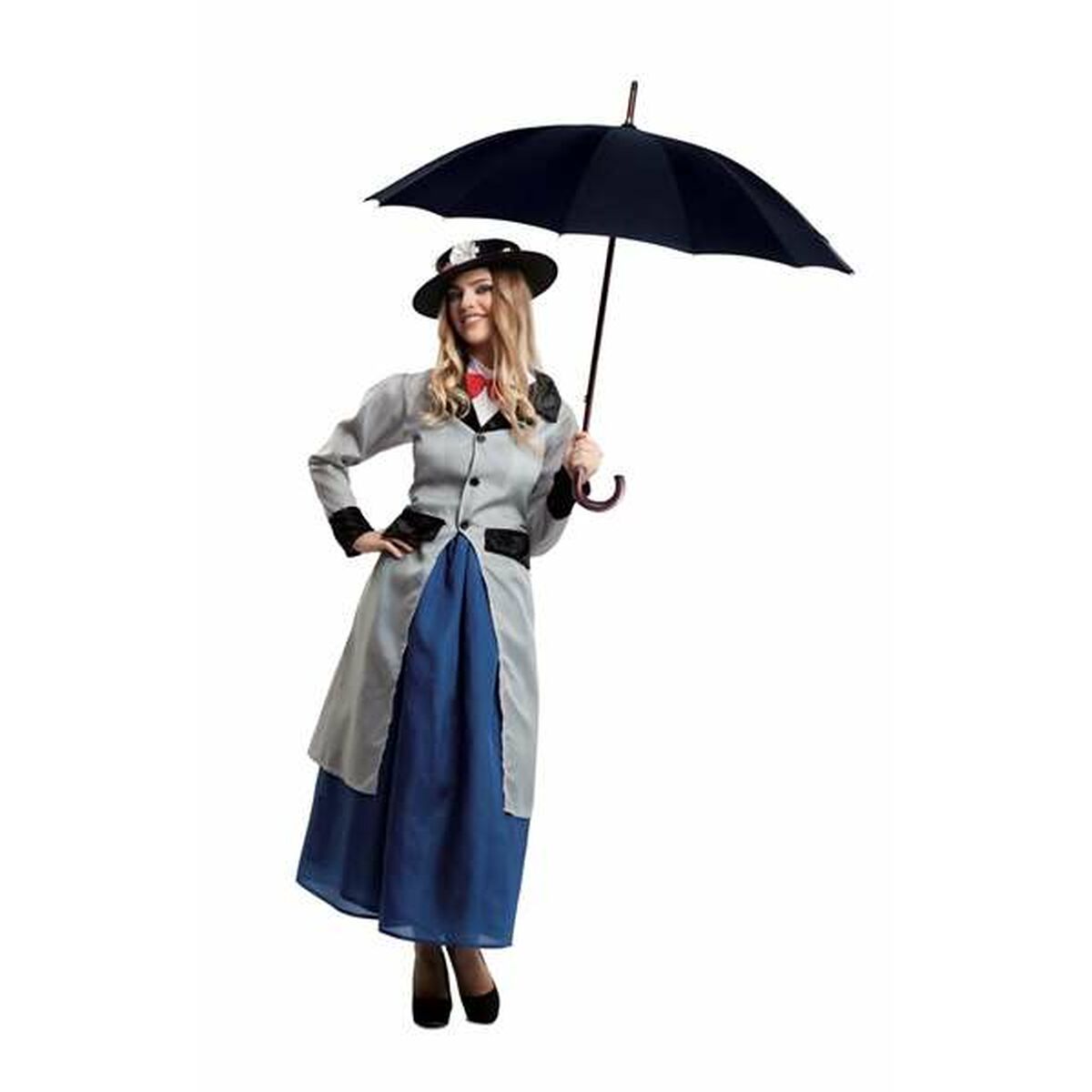 Maskeraddräkt vuxna My Other Me Mary Poppins 4 Delar Grå