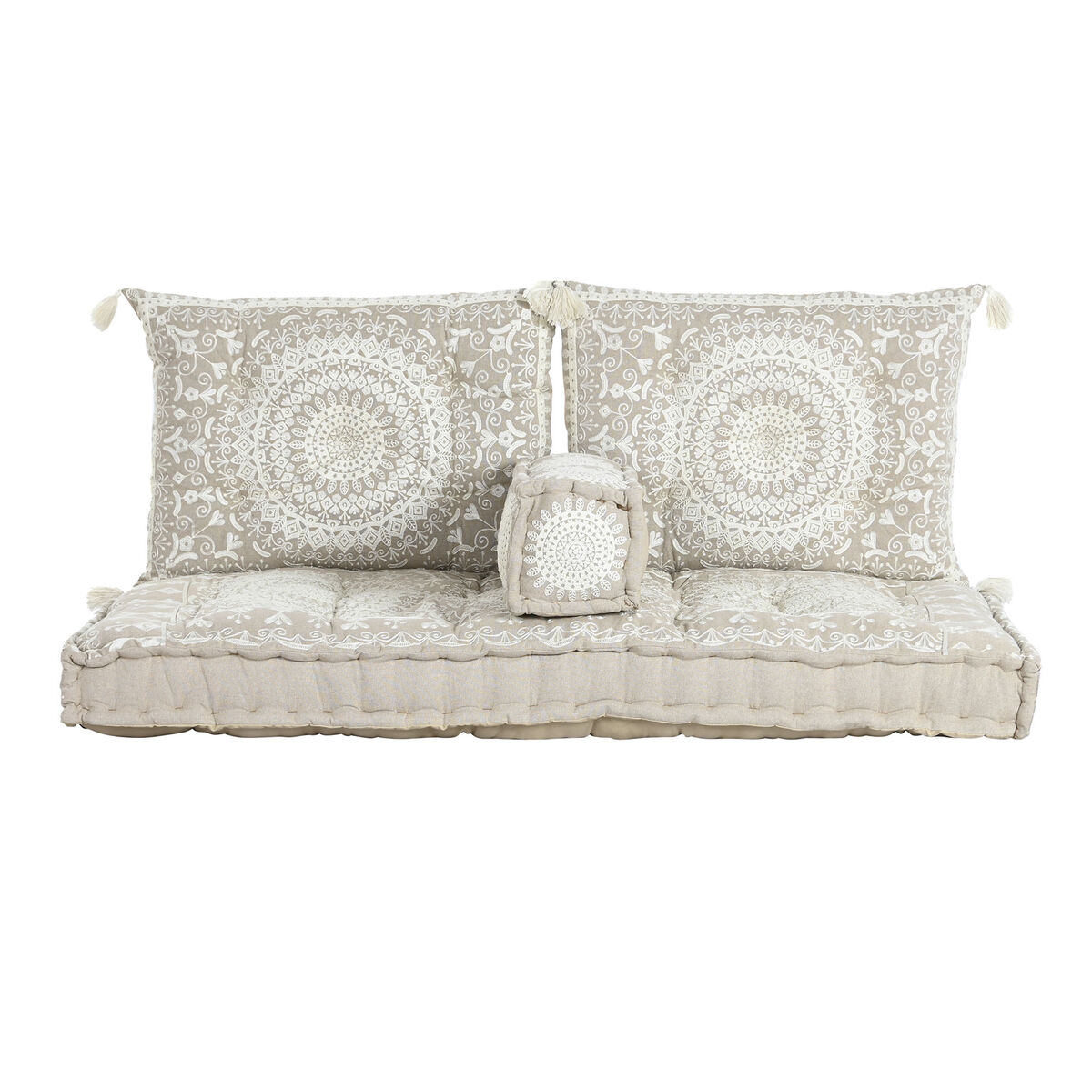 Trädgårdssoffa DKD Home Decor Beige 155 x 76 x 65 cm - 2