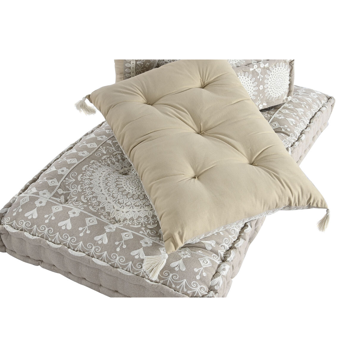 Trädgårdssoffa DKD Home Decor Beige 155 x 76 x 65 cm - 3