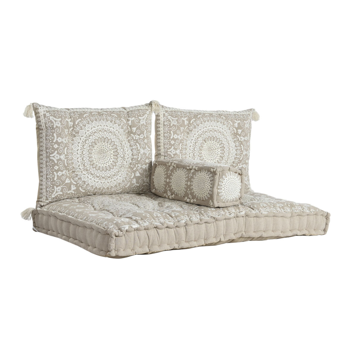 Trädgårdssoffa DKD Home Decor Beige 155 x 76 x 65 cm