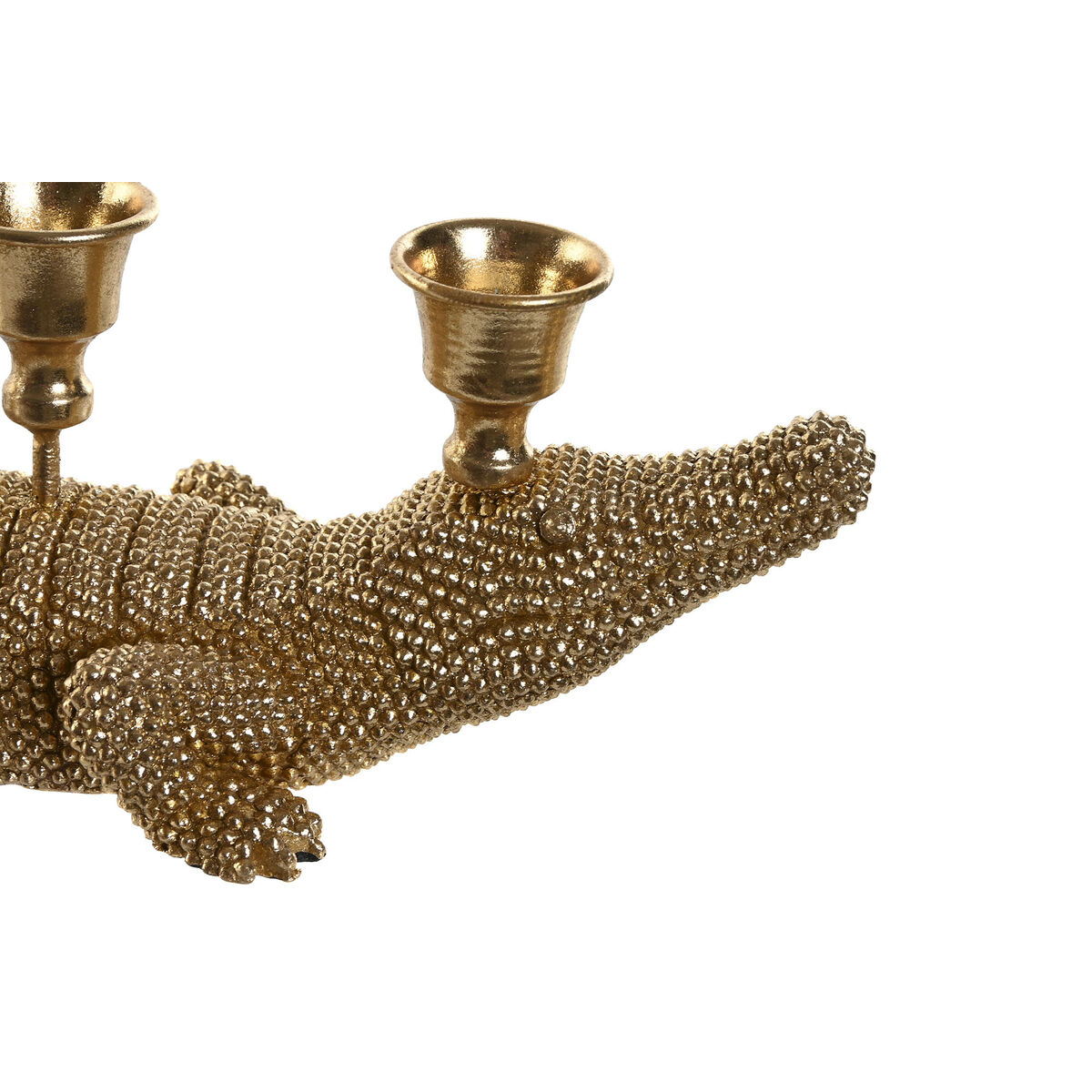Prydnadsfigur Home ESPRIT Gyllene Kandelaber 42,5 x 12,5 x 11,5 cm - 3