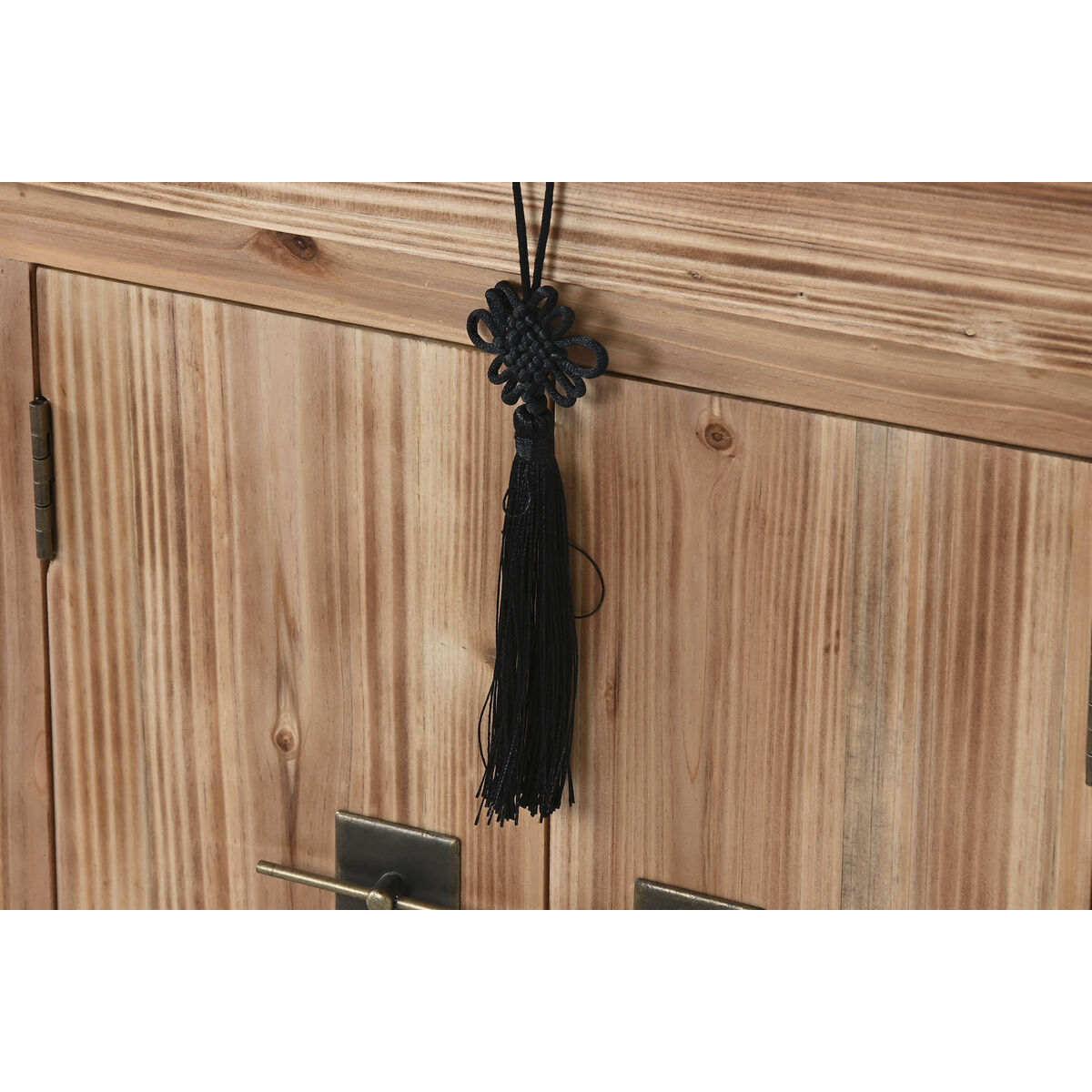 Nattduksbord Home ESPRIT Svart Naturell Granträ Trä MDF 45 x 34 x 66 cm - 6