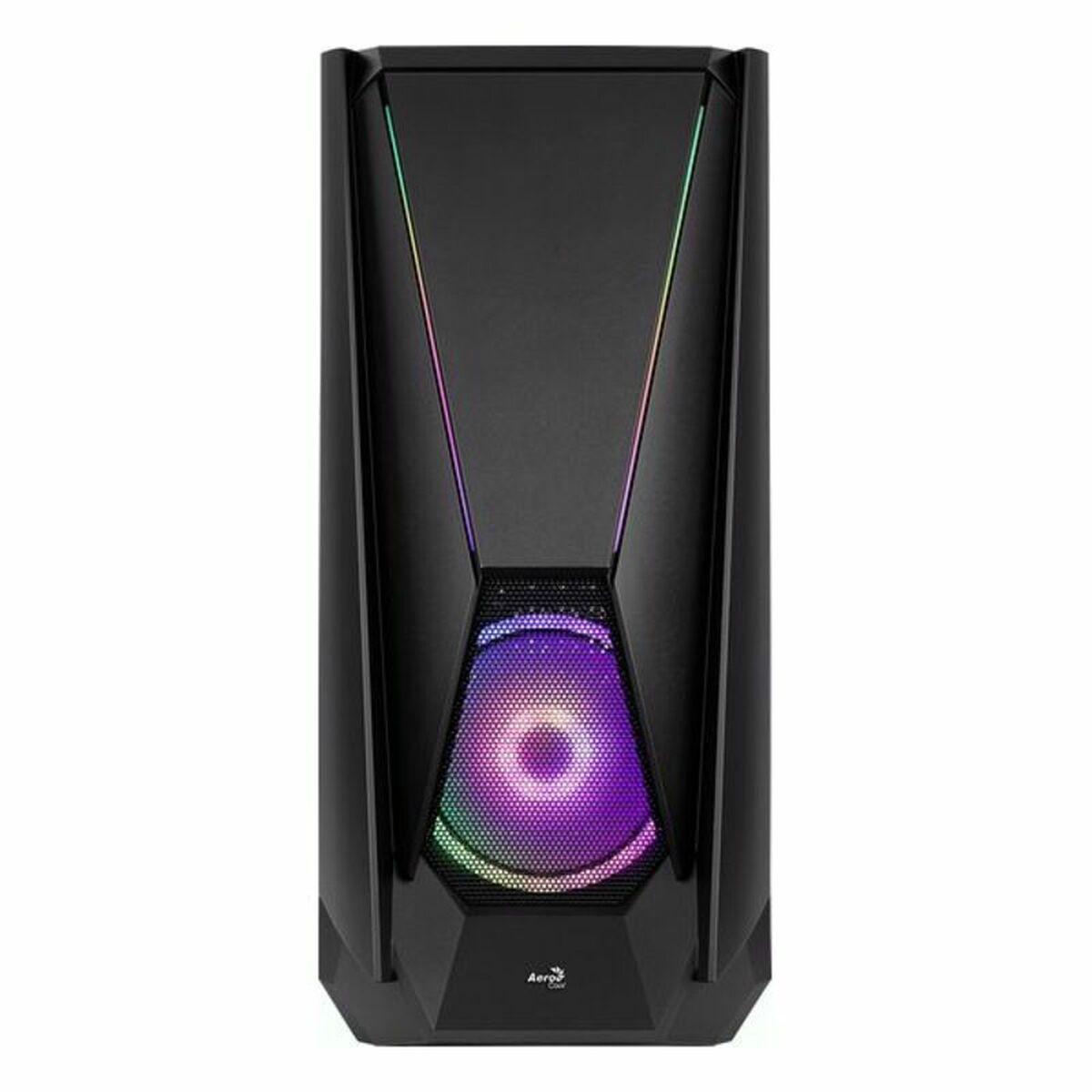 ATX Semitorn Aerocool VISORBK LED RGB Svart - 8
