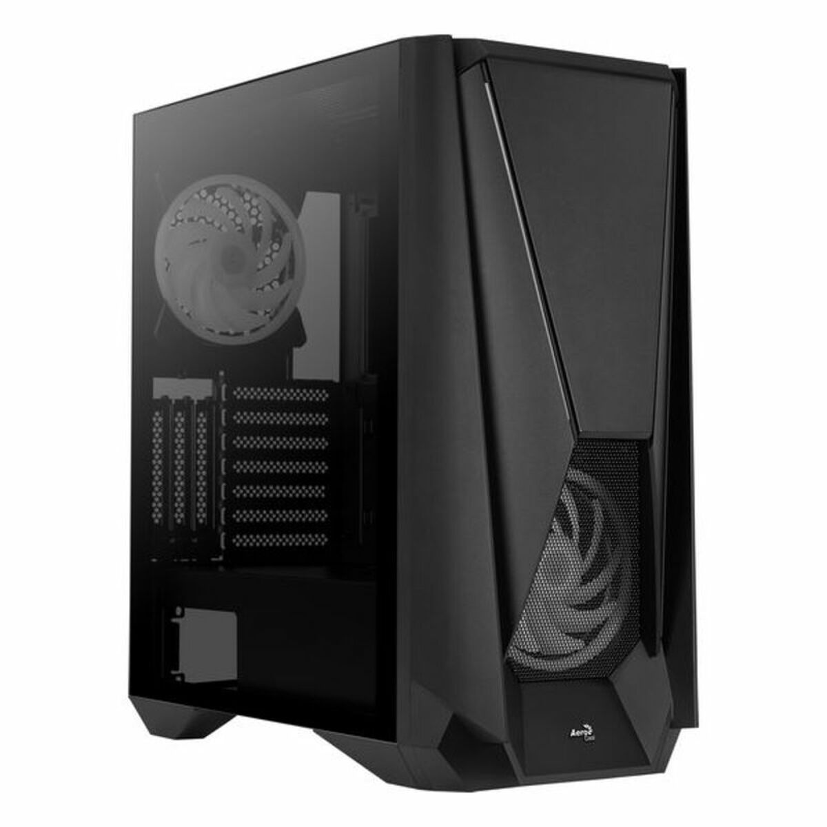 ATX Semitorn Aerocool VISORBK LED RGB Svart - 6