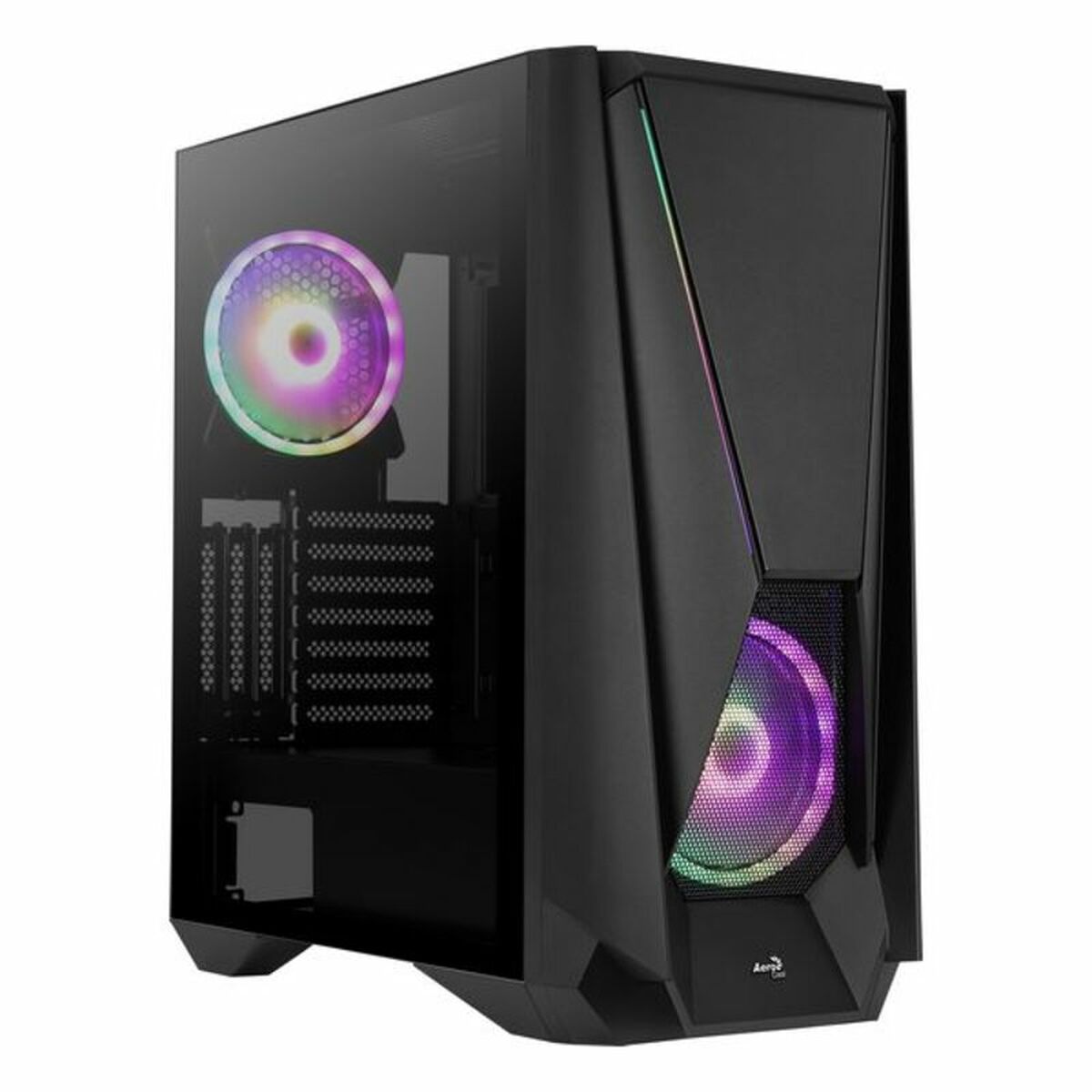 ATX Semitorn Aerocool VISORBK LED RGB Svart