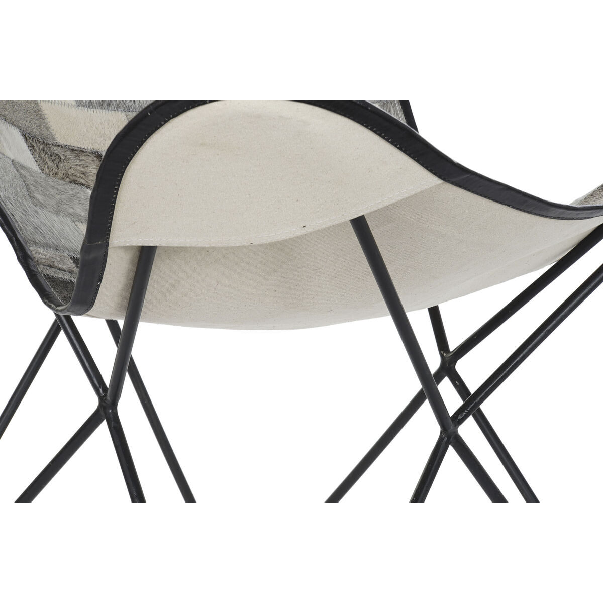Matsalsstol DKD Home Decor Vit Svart Beige Grå 74 x 70 x 90 cm - 4