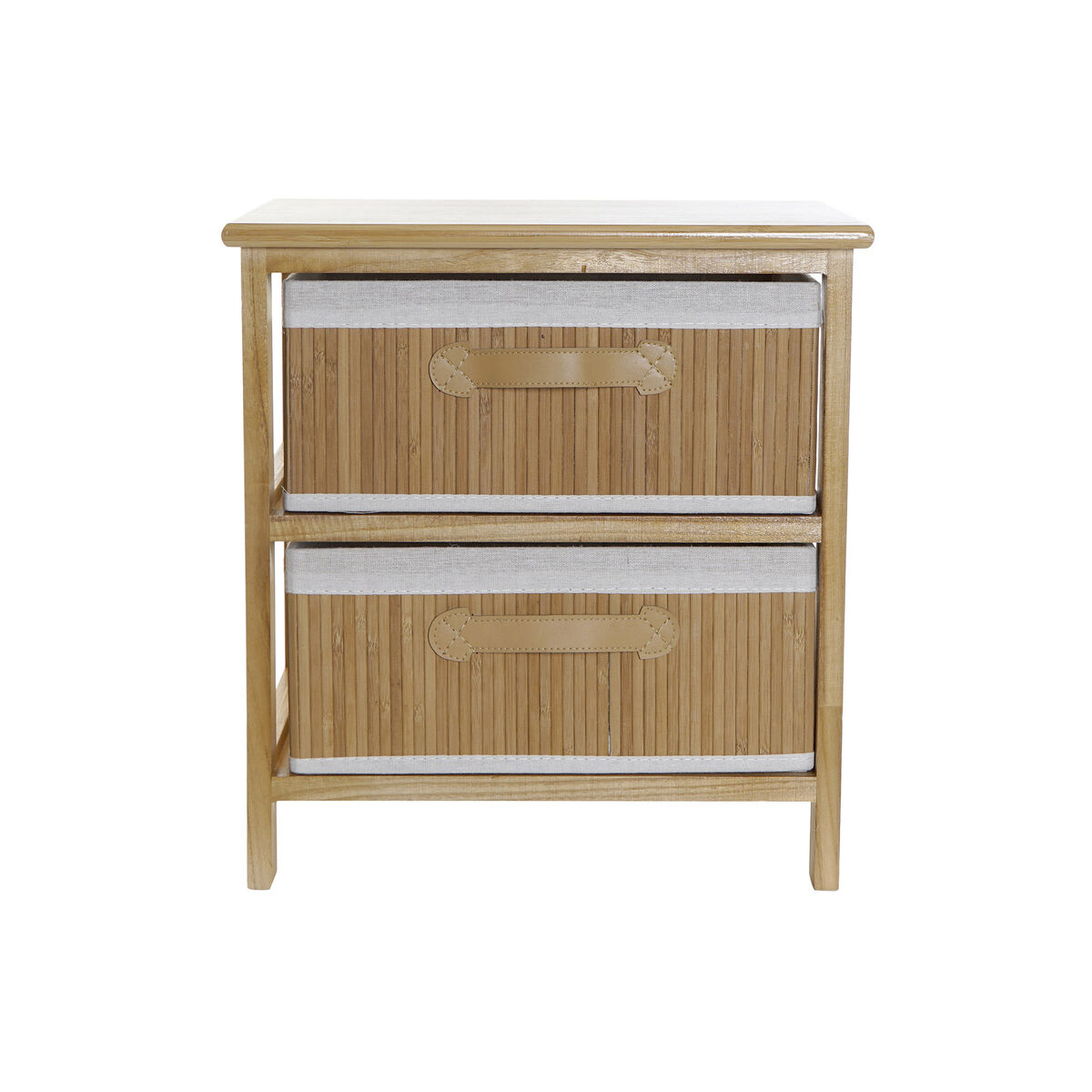 Byrå DKD Home Decor Naturell Bambu Paulowniaträ 42 x 32 x 45 cm - 2