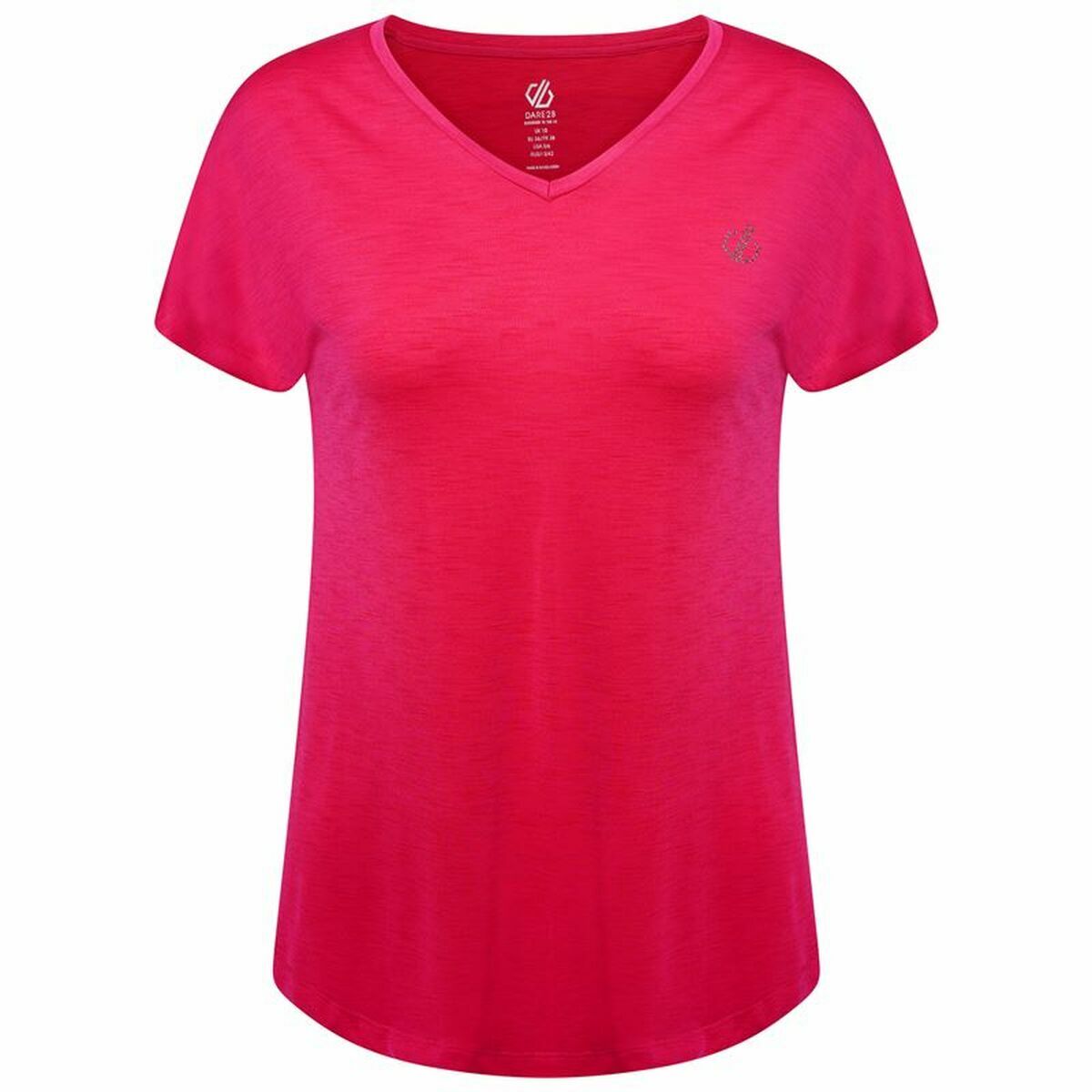 T-shirt med kortärm Dam Dare 2b Agleam Rosa - 8