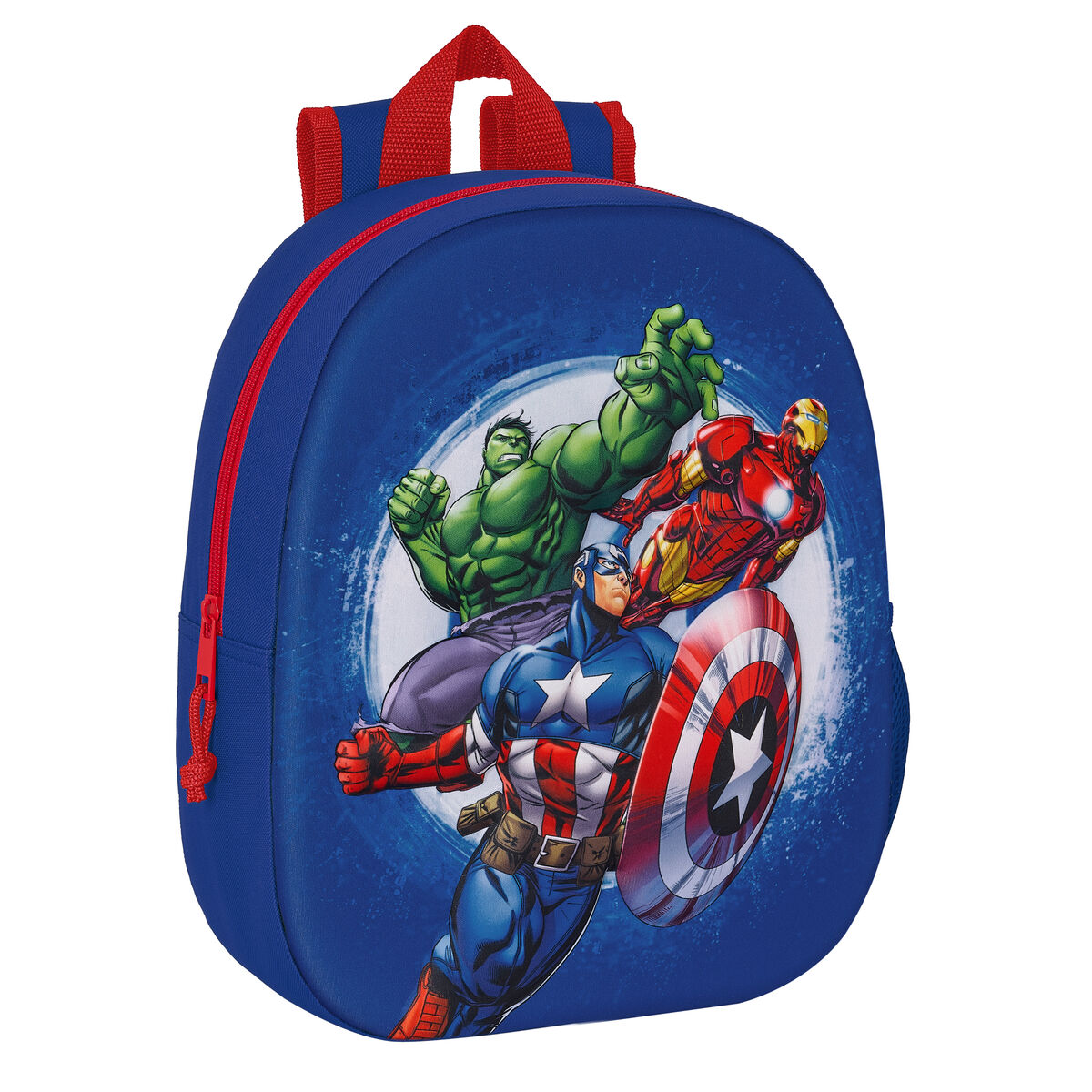 Skolryggsäck The Avengers 3D 27 x 33 x 10 cm Marinblå