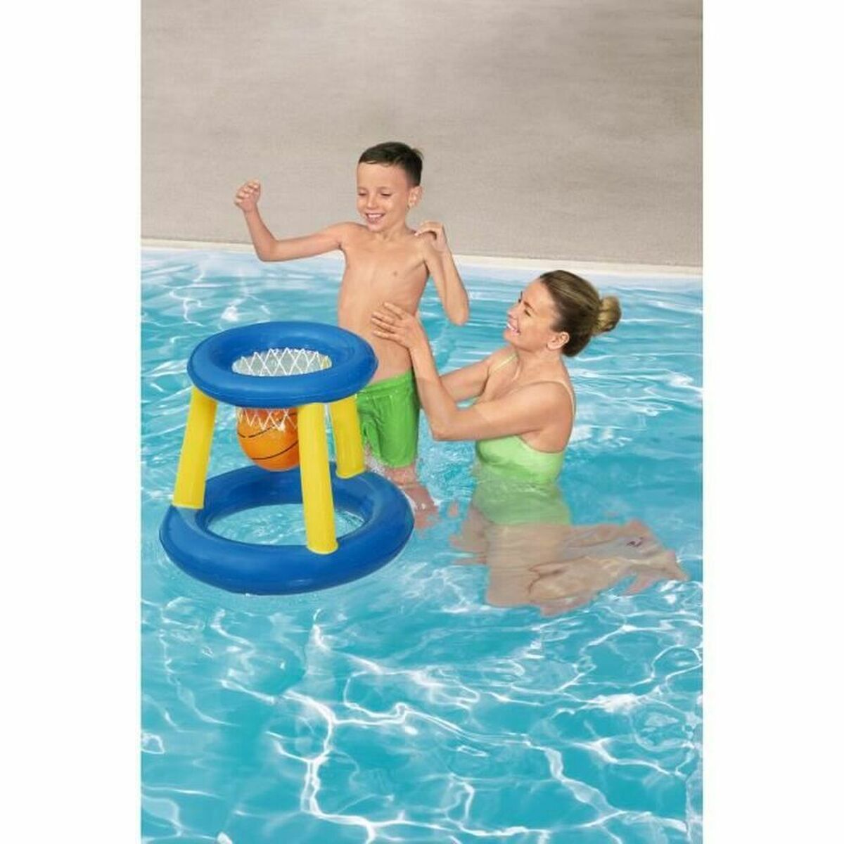 Uppblåsbart mål Bestway Floating Basketball Hoop Ø 61 cm vatten - 2