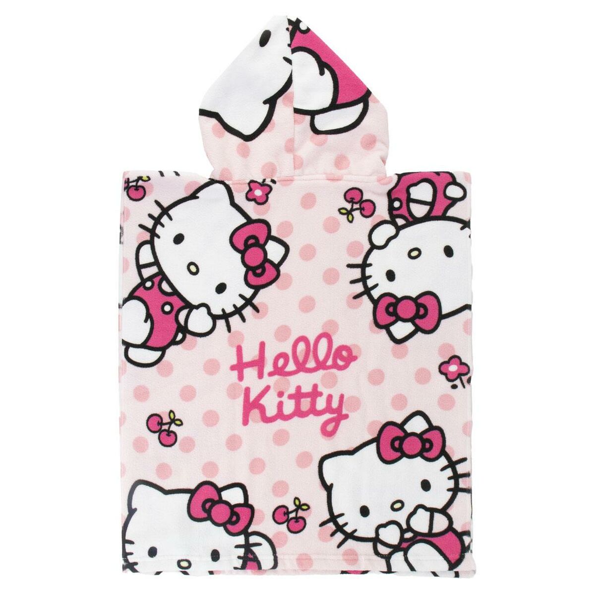 Badduksponcho med luva Hello Kitty Ljusrosa 50 x 111,5 cm - 2
