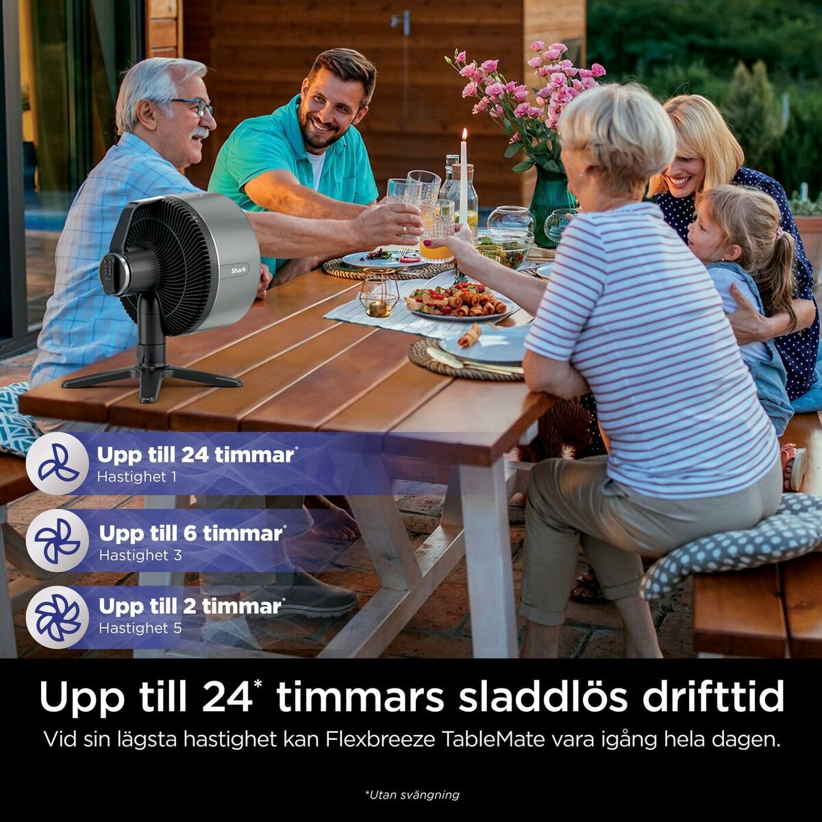 Stående Fläkt Shark - 3