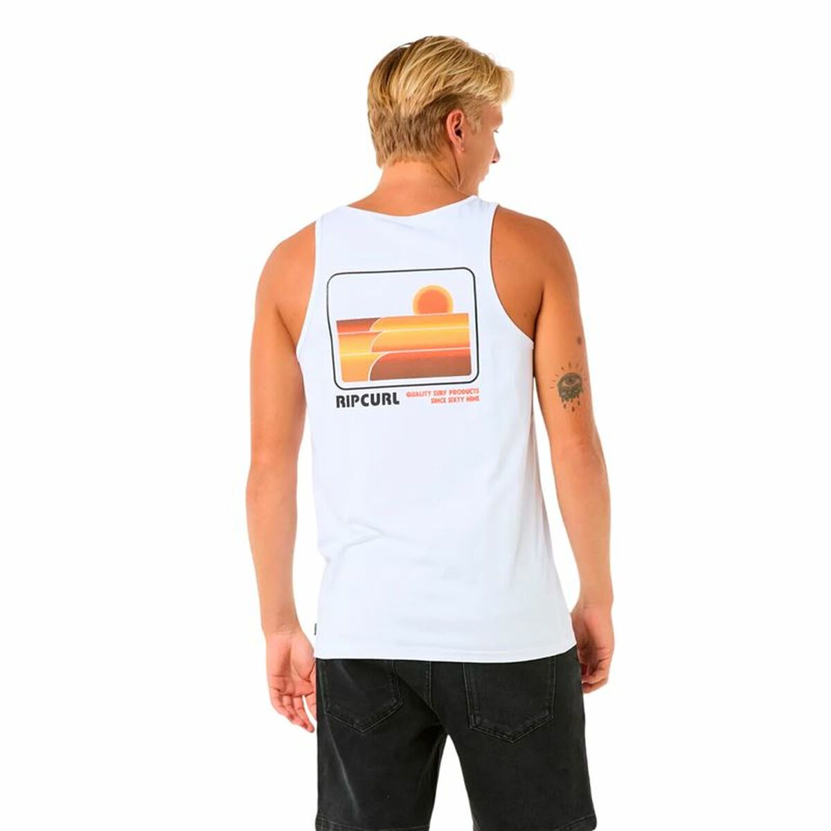 Tanktop, Herr Rip Curl Casual Revival Peaking Tank Vit - 2