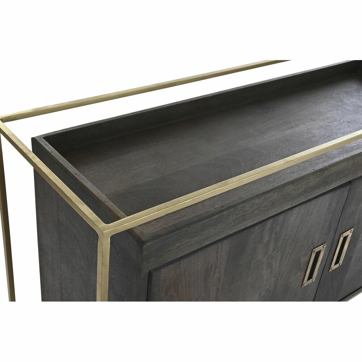 Skänk DKD Home Decor Brun Metall Mangoträ 122 x 38 x 76 cm - 14