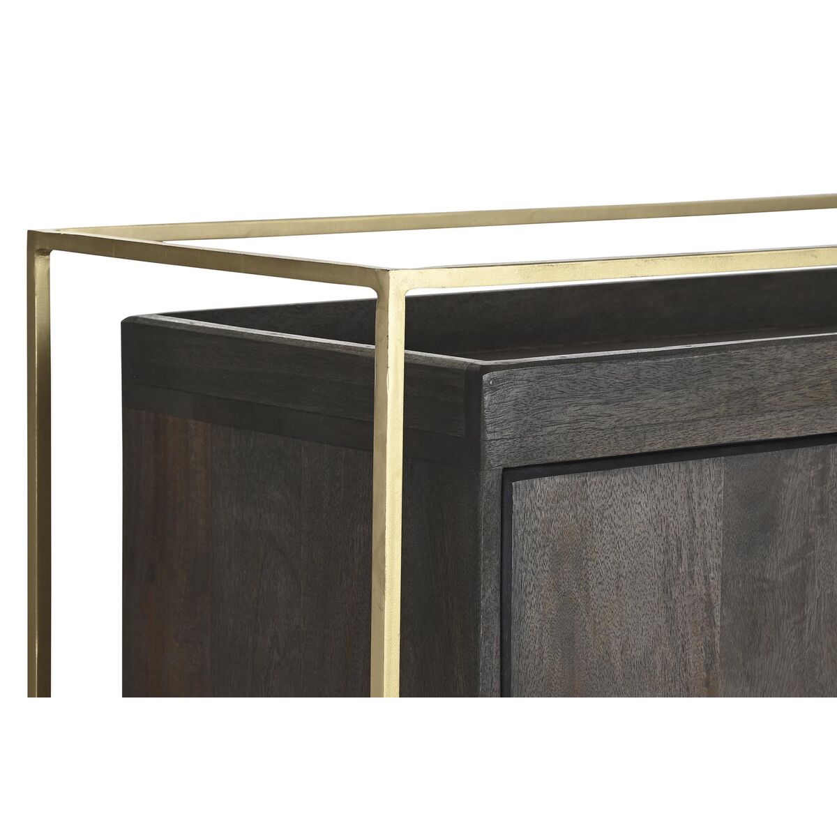 Skänk DKD Home Decor Brun Metall Mangoträ 122 x 38 x 76 cm - 8