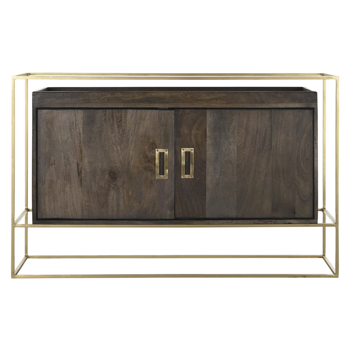 Skänk DKD Home Decor Brun Metall Mangoträ 122 x 38 x 76 cm - 11