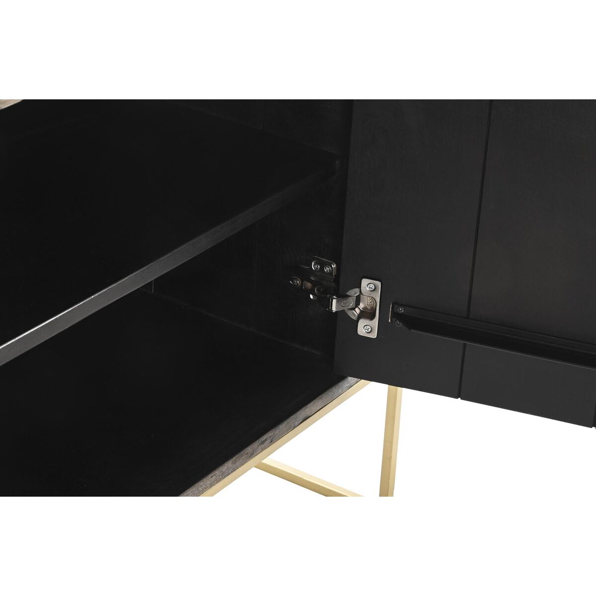 Skänk DKD Home Decor Brun Metall Mangoträ 122 x 38 x 76 cm - 12