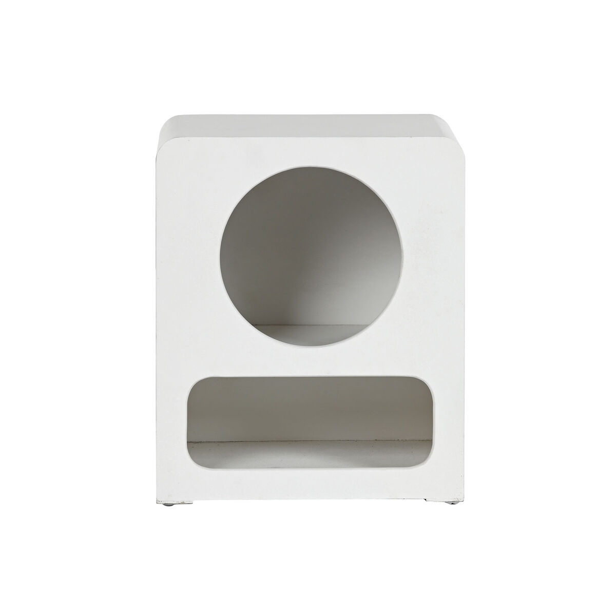 Nattduksbord Home ESPRIT Vit Trä MDF 40 x 30 x 48 cm - 2