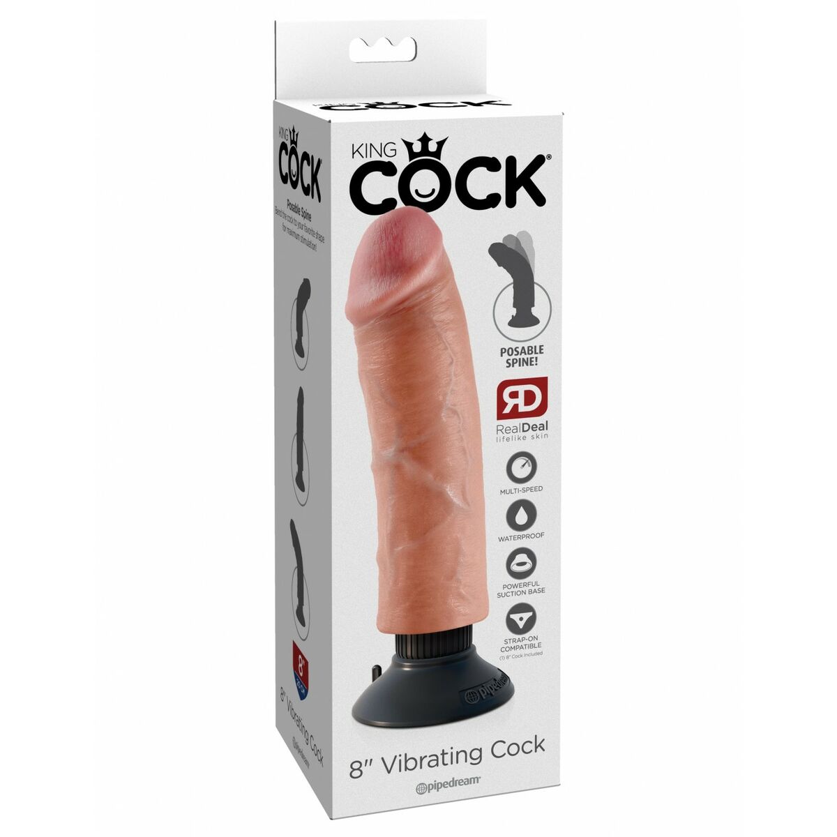 Realistisk dildo Pipedream King Cock ABS - 2