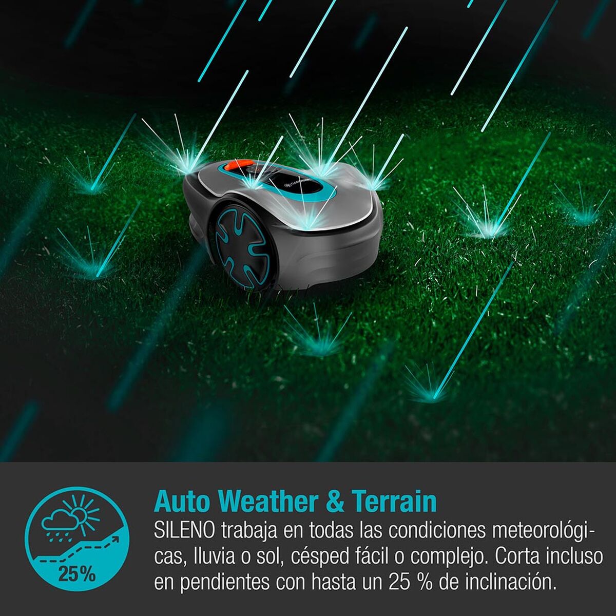 Gräsklipparrobot Gardena Smart Sileno 15201-34 250 m - 3